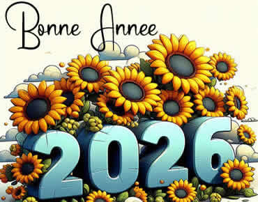 Image 2026 avec plante de tournesol
