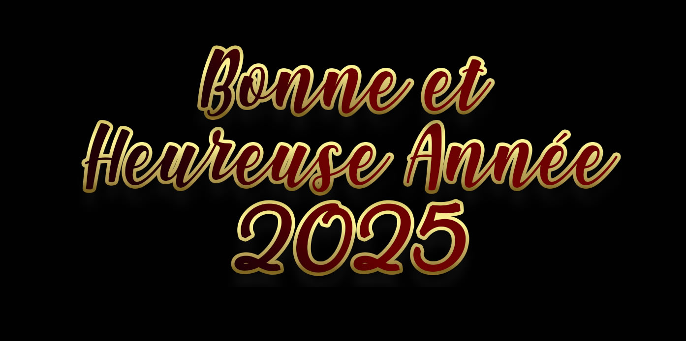 Image avec texte Bonne et Heureuse Année 2025